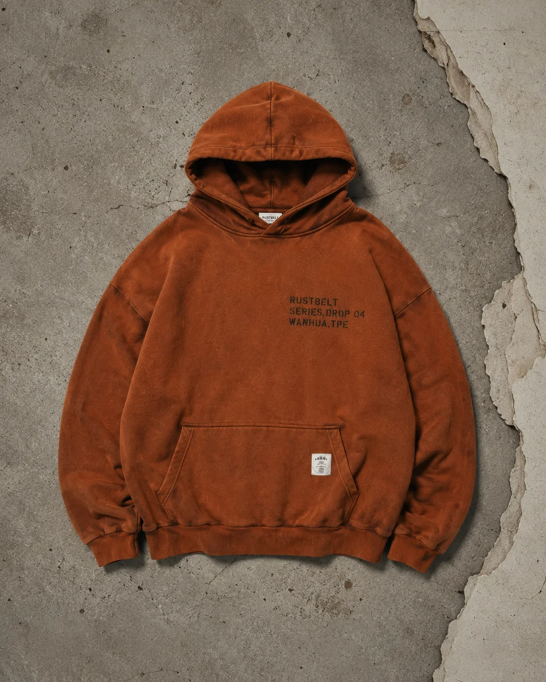 TAG HOODIE / RUST